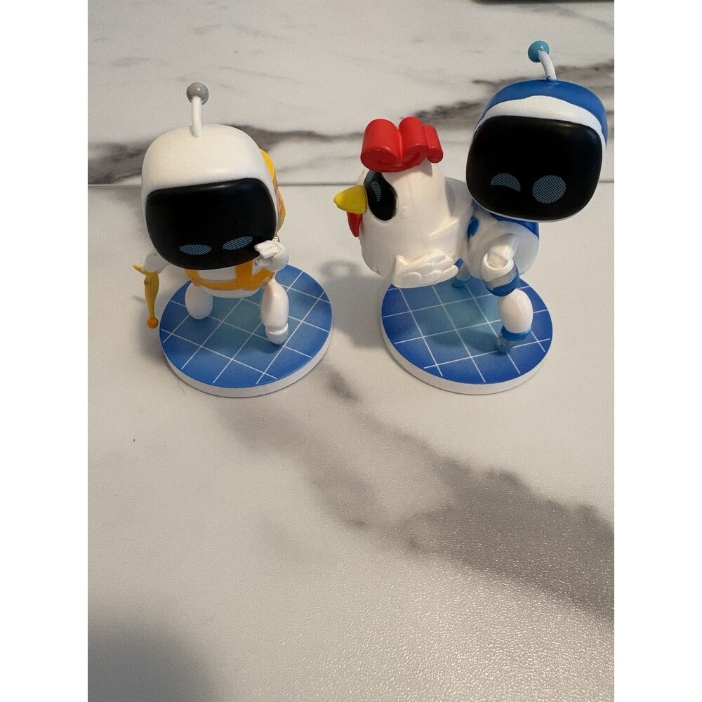 Astro Bot Culturefly 3' Vinyl Figures Stranded Bot and Astro & Rockoco Lot of 2